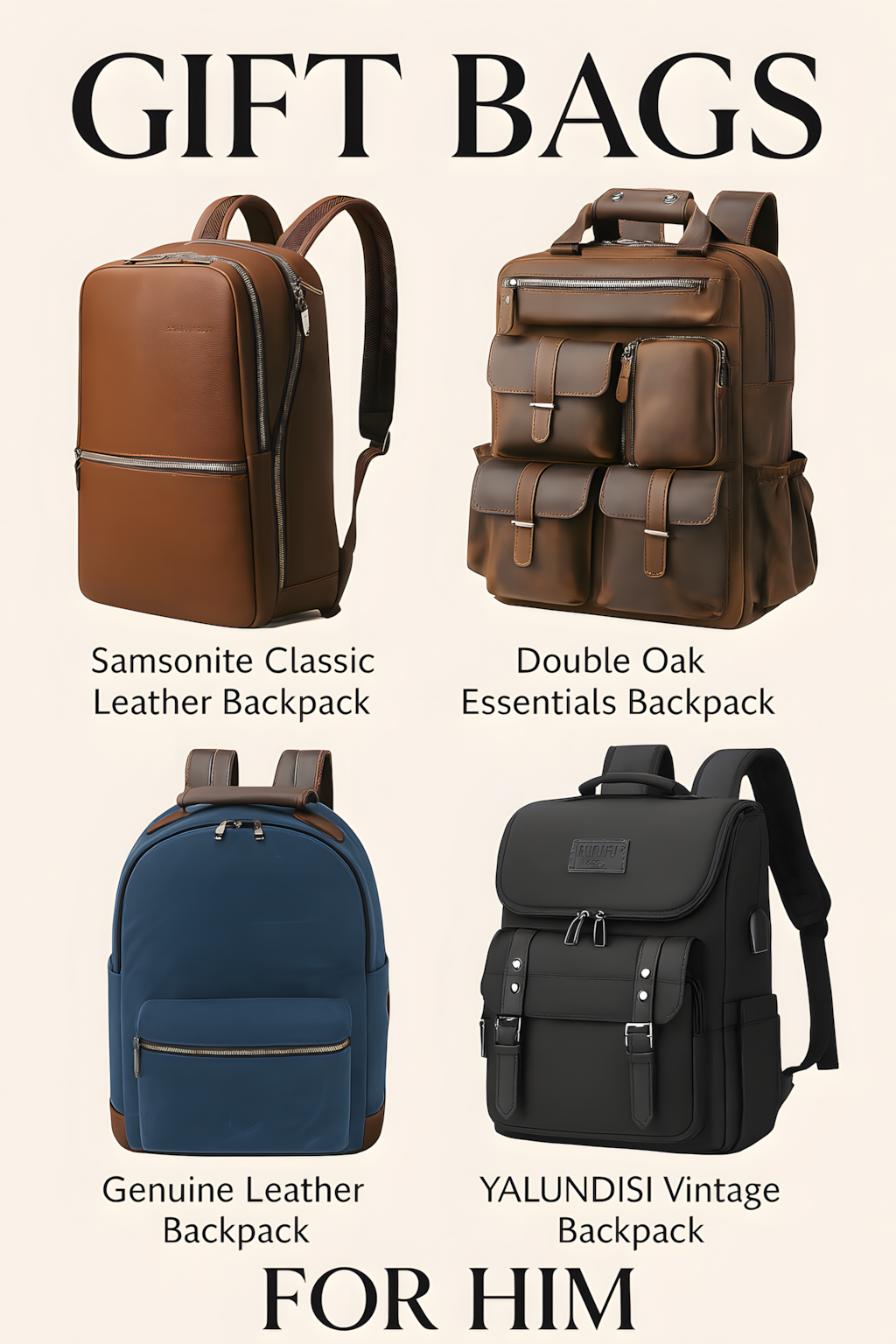 4 Stylish Leather Backpacks Every Man Will Appreciate